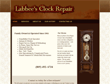 Tablet Screenshot of labbeesclockrepair.com